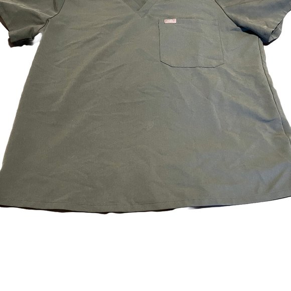 Figs Technical Collection Green Women's XL Scrub Top - Picture 3 of 8